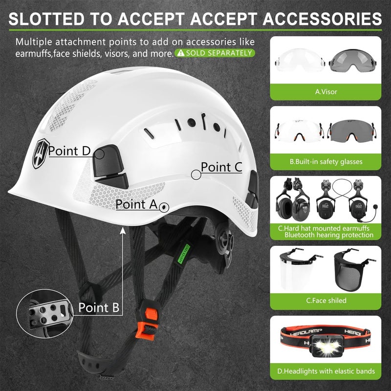 GREEN DEVIL Safety Helmet Construction Hard Hat ANSI Z89.1 Cascos De Construccion Vented ABS Work Hardhat for Men Women - Image 5
